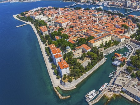 zračni posnetek Zadar