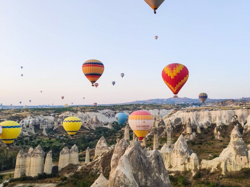 pogled na balone park Göreme